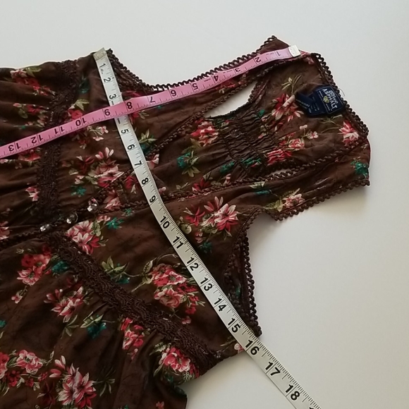 Blue Asphalt Boho Top MediumI/I - Picture 7 of 10